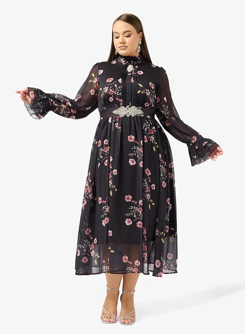Khizana Plus size Floral Print Dress
